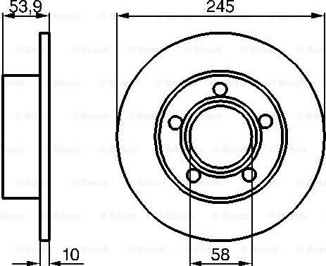 BOSCH 0 986 478 461 - Kočioni disk www.molydon.hr