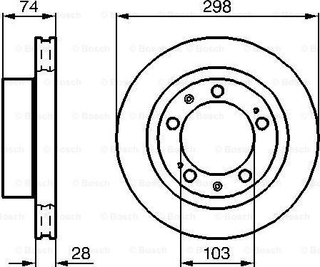 BOSCH 0 986 478 418 - Kočioni disk www.molydon.hr