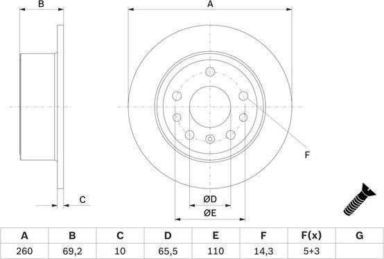 BOSCH 0 986 478 430 - Kočioni disk www.molydon.hr