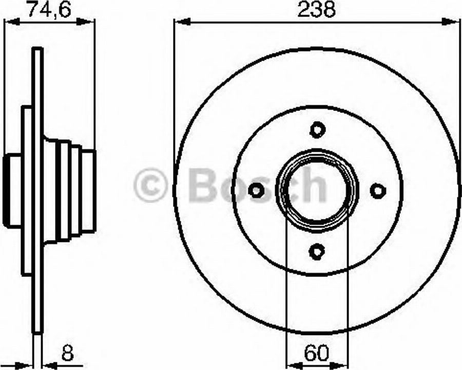 BOSCH 0 986 478 432 - Kočioni disk www.molydon.hr