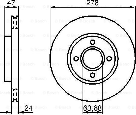 BOSCH 0 986 478 427 - Kočioni disk www.molydon.hr