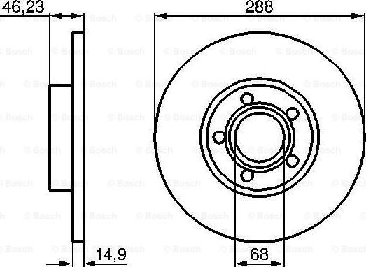 BOSCH 0 986 478 545 - Kočioni disk www.molydon.hr