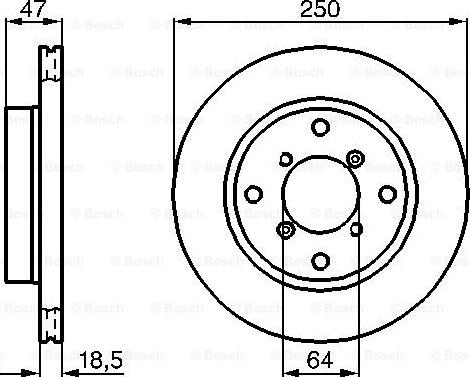 BOSCH 0 986 478 540 - Kočioni disk www.molydon.hr