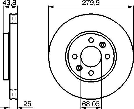 BOSCH 0 986 478 505 - Kočioni disk www.molydon.hr