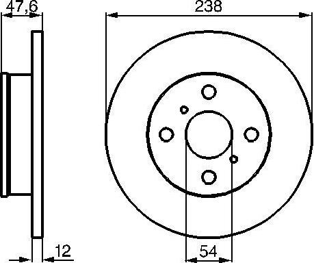 BOSCH 0986478506 - Kočioni disk www.molydon.hr