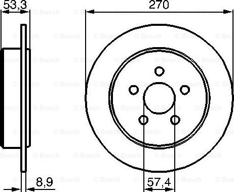 BOSCH 0 986 478 514 - Kočioni disk www.molydon.hr