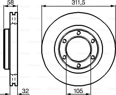 BOSCH 0 986 478 580 - Kočioni disk www.molydon.hr