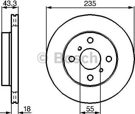 BOSCH 0 986 478 582 - Kočioni disk www.molydon.hr