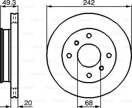 BOSCH 0 986 478 534 - Kočioni disk www.molydon.hr