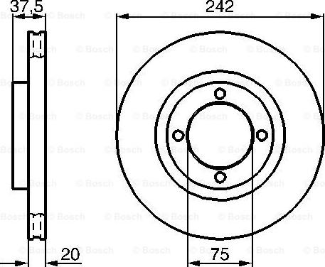 BOSCH 0 986 478 524 - Kočioni disk www.molydon.hr