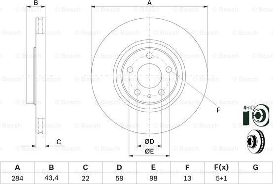 BOSCH 0 986 478 521 - Kočioni disk www.molydon.hr