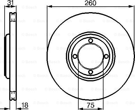 BOSCH 0 986 478 522 - Kočioni disk www.molydon.hr