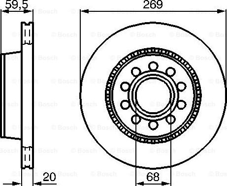 BOSCH 0 986 478 614 - Kočioni disk www.molydon.hr