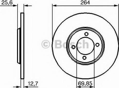 BOSCH 0 986 478 688 - Kočioni disk www.molydon.hr