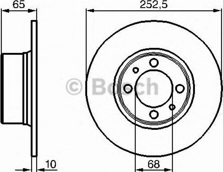 BOSCH 0 986 478 683 - Kočioni disk www.molydon.hr