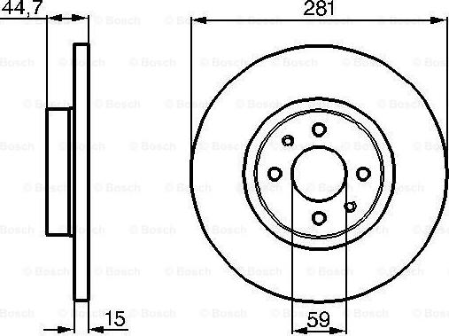 BOSCH 0 986 478 677 - Kočioni disk www.molydon.hr