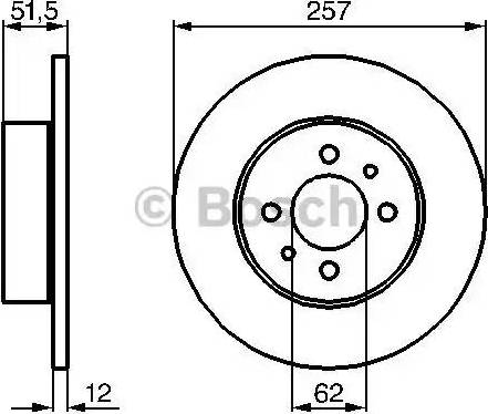 BOSCH 0 986 478 066 - Kočioni disk www.molydon.hr