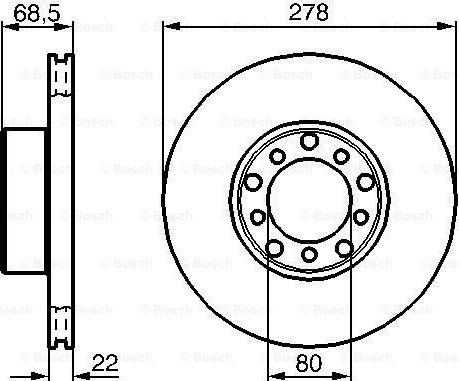 BOSCH 0 986 478 061 - Kočioni disk www.molydon.hr