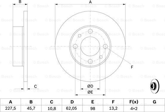 BOSCH 0 986 478 063 - Kočioni disk www.molydon.hr