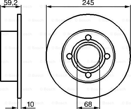 BOSCH 0 986 478 019 - Kočioni disk www.molydon.hr