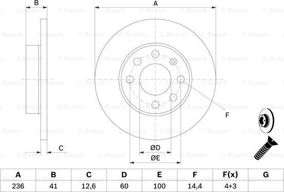 BOSCH 0 986 479 B20 - Kočioni disk www.molydon.hr