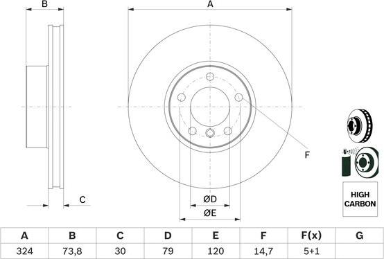 BOSCH 0 986 478 024 - Kočioni disk www.molydon.hr