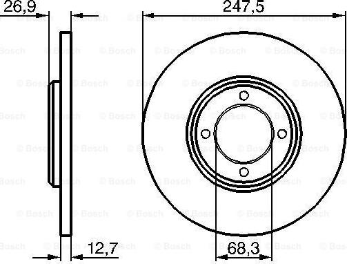 BOSCH 0 986 478 071 - Kočioni disk www.molydon.hr