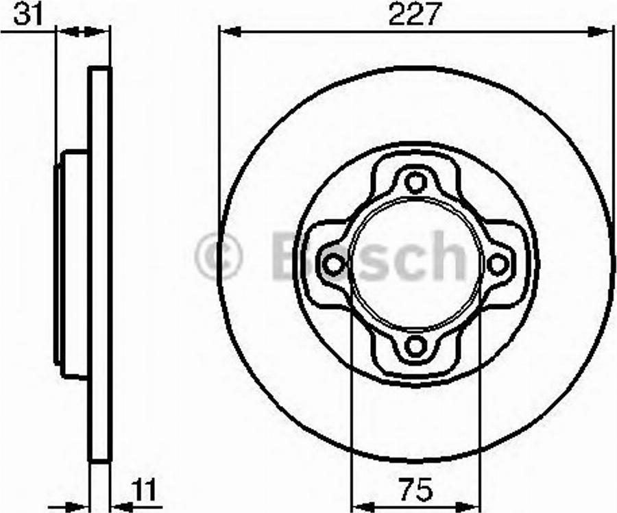 BOSCH 0 986 478 156 - Kočioni disk www.molydon.hr