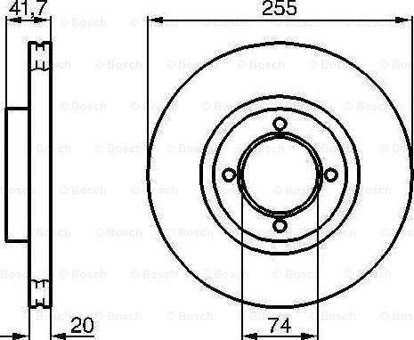 BOSCH 0 986 478 106 - Kočioni disk www.molydon.hr