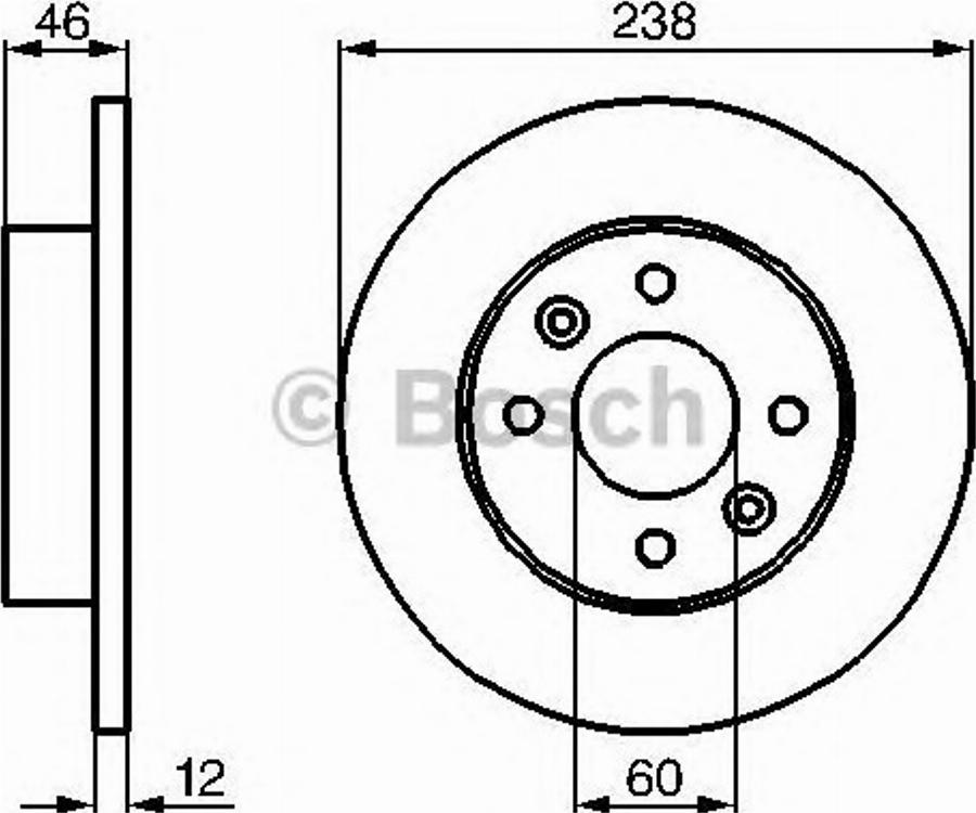 BOSCH 0986478112 - Kočioni disk www.molydon.hr