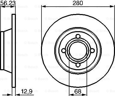 BOSCH 0 986 478 131 - Kočioni disk www.molydon.hr