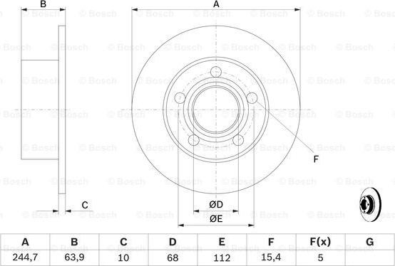 BOSCH 0 986 479 B22 - Kočioni disk www.molydon.hr