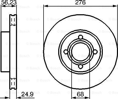 BOSCH 0 986 478 137 - Kočioni disk www.molydon.hr