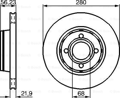 BOSCH 0 986 478 128 - Kočioni disk www.molydon.hr