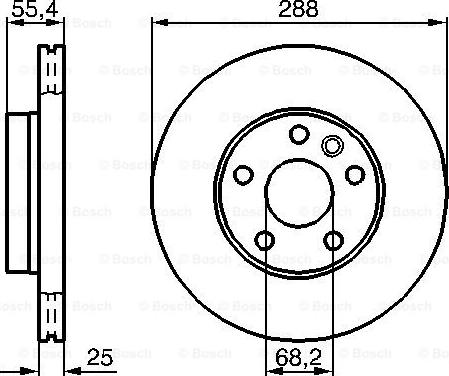 BOSCH 0 986 479 B57 - Kočioni disk www.molydon.hr