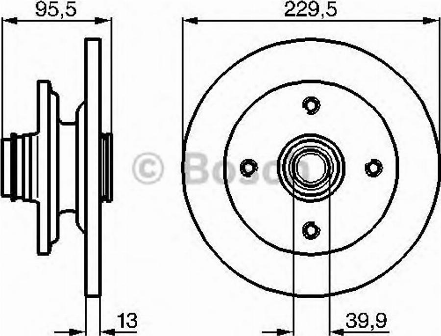 BOSCH 0986478804 - Kočioni disk www.molydon.hr