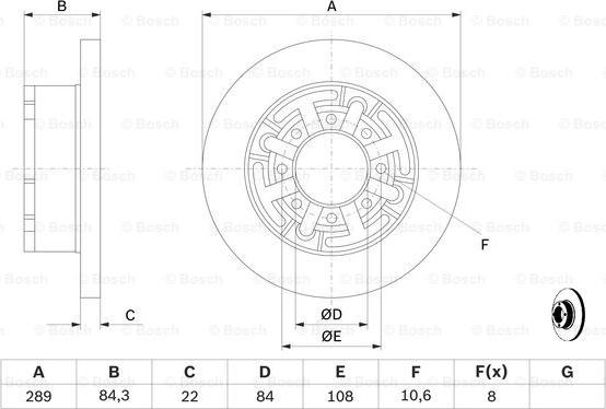 BOSCH 0 986 478 886 - Kočioni disk www.molydon.hr