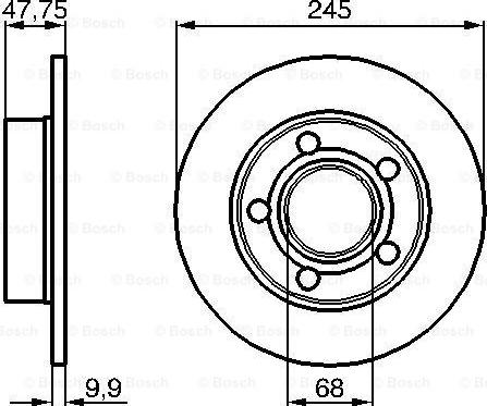 BOSCH 0 986 479 B56 - Kočioni disk www.molydon.hr