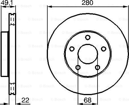 BOSCH 0 986 478 833 - Kočioni disk www.molydon.hr