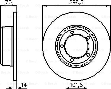 BOSCH 0 986 478 827 - Kočioni disk www.molydon.hr