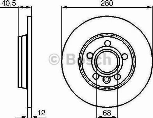 BOSCH 986478871 - Kočioni disk www.molydon.hr