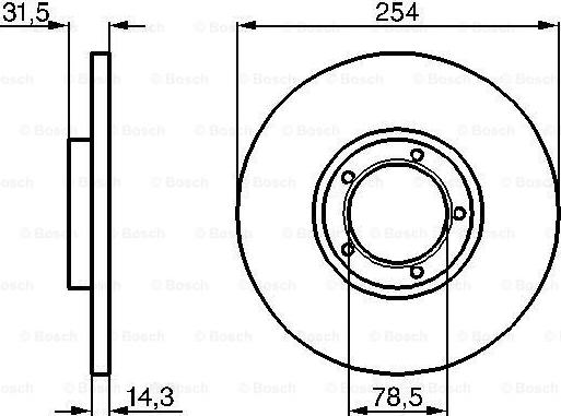 BOSCH 0 986 478 345 - Kočioni disk www.molydon.hr