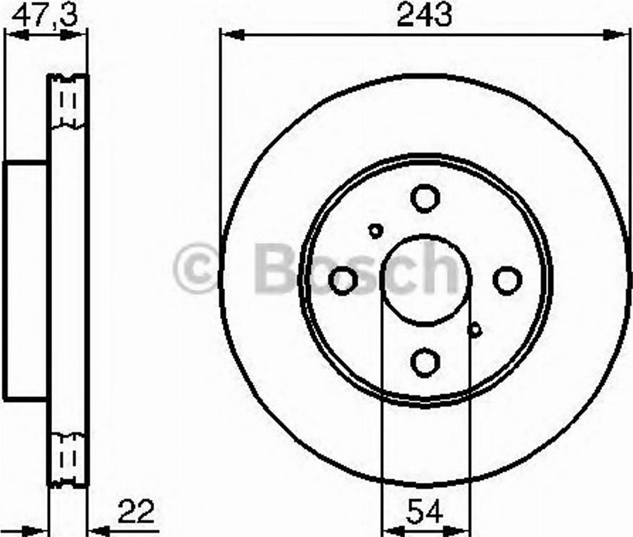 BOSCH 0986478383 - Kočioni disk www.molydon.hr