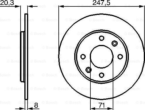 BOSCH 0 986 478 371 - Kočioni disk www.molydon.hr