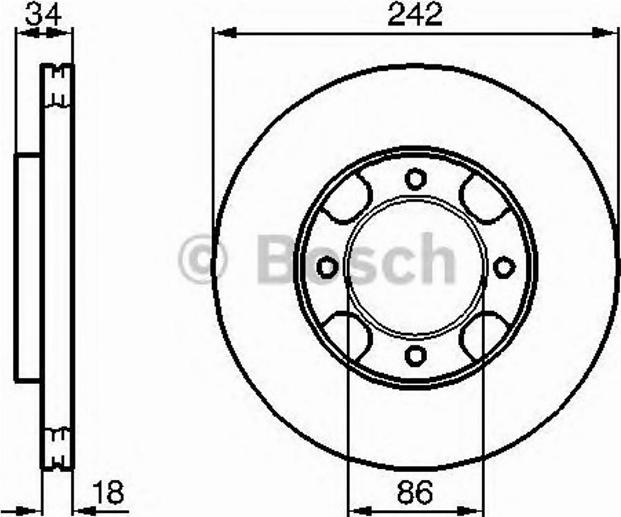 BOSCH 0986478254 - Kočioni disk www.molydon.hr