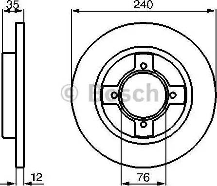 BOSCH 0 986 478 261 - Kočioni disk www.molydon.hr