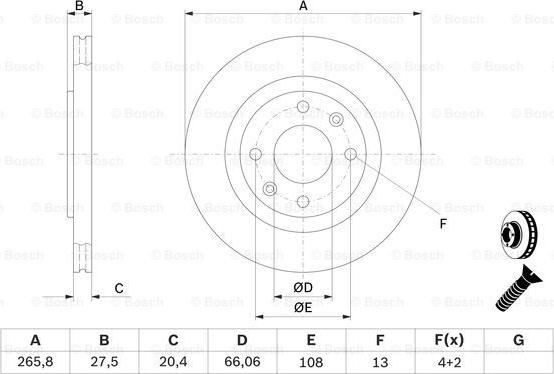 BOSCH 0 986 478 268 - Kočioni disk www.molydon.hr