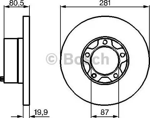 BOSCH 0 986 478 206 - Kočioni disk www.molydon.hr