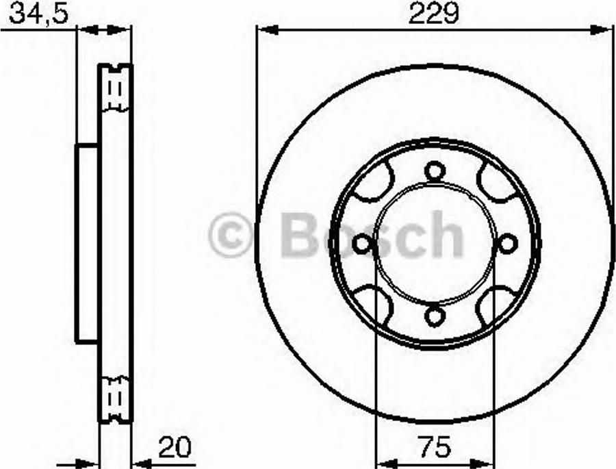 BOSCH 0 986 478 207 - Kočioni disk www.molydon.hr