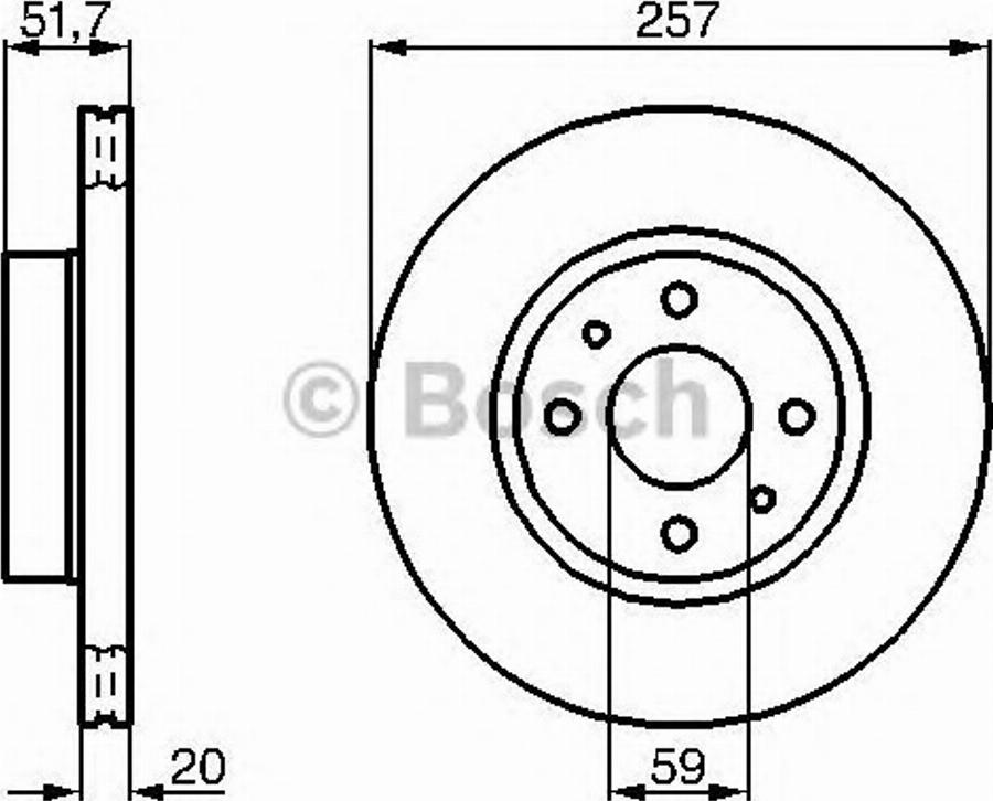 BOSCH 0 986 478 237 - Kočioni disk www.molydon.hr